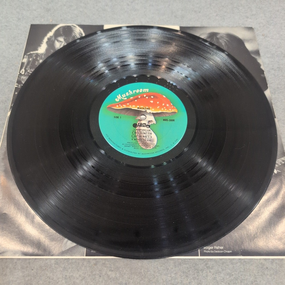 Heart Magazine Vinyl LP Mushroom Records MRS-5008 Classic Rock 1978 Heartless - Picture 3 of 4